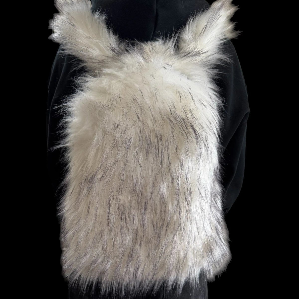 Lost Series Plush Backpack - Soft Faux Fur Unisex Medium Size with Zipper Closure