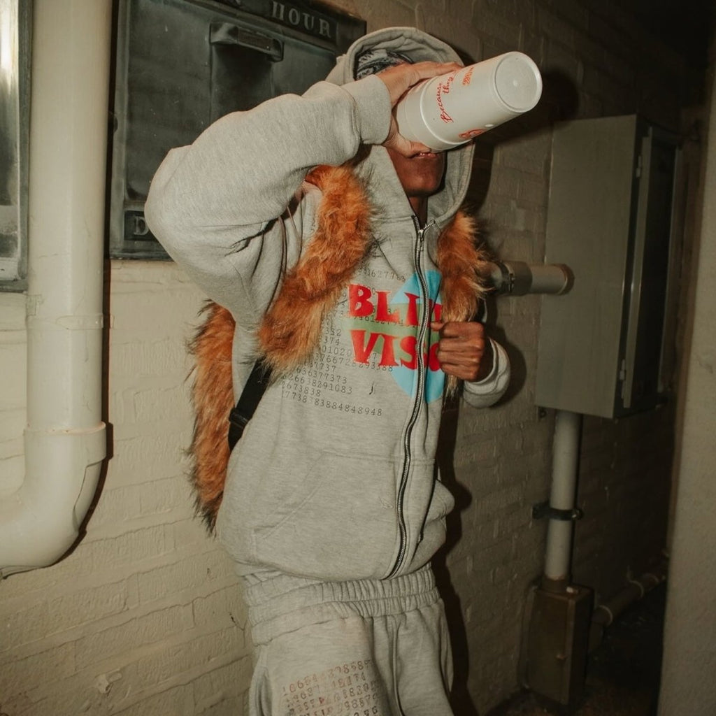 Lost Series Plush Backpack - Soft Faux Fur Unisex Medium Size with Zipper Closure