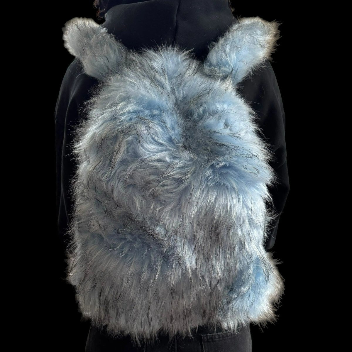 Lost Series Plush Backpack - Soft Faux Fur Unisex Medium Size with Zipper Closure