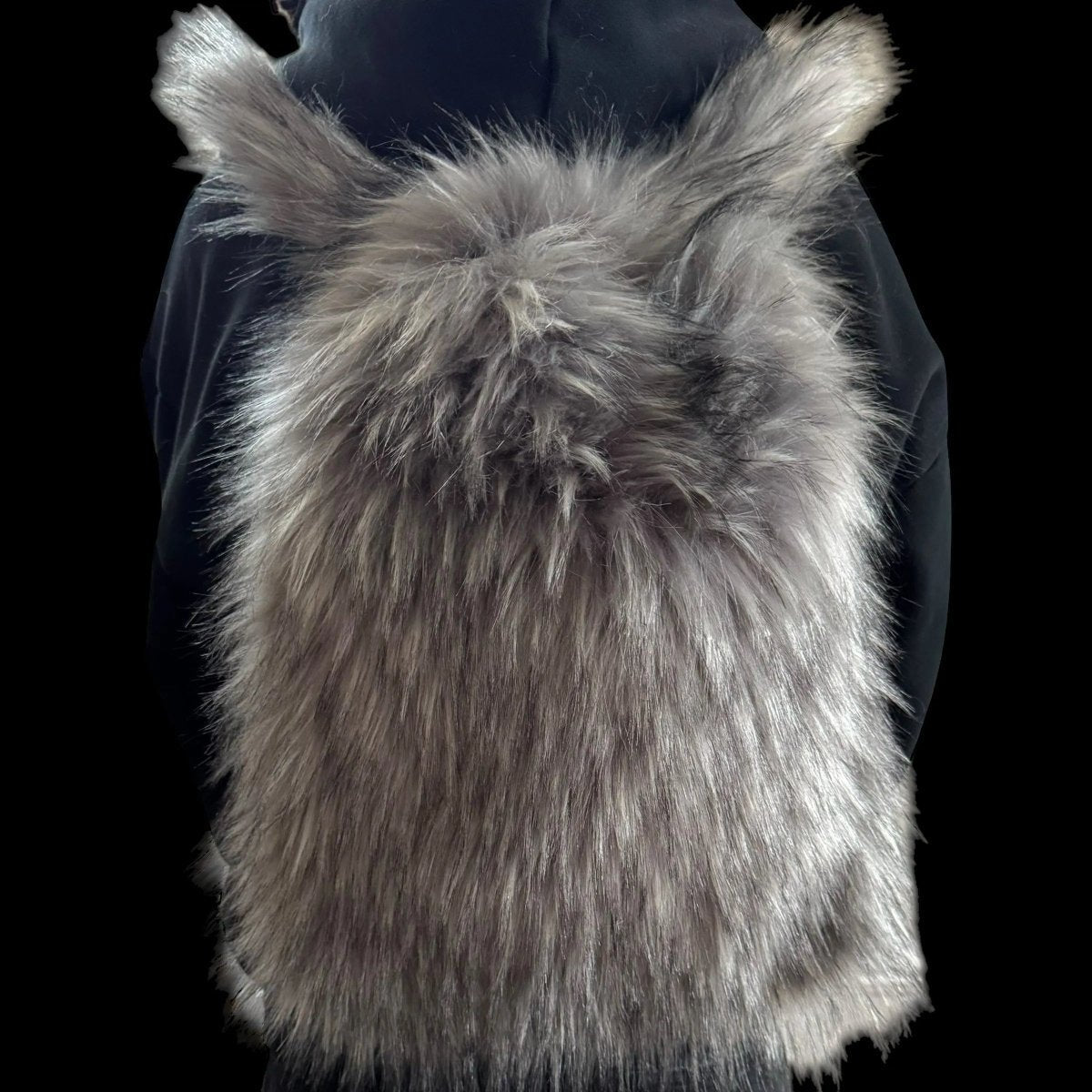 Lost Series Plush Backpack - Soft Faux Fur Unisex Medium Size with Zipper Closure