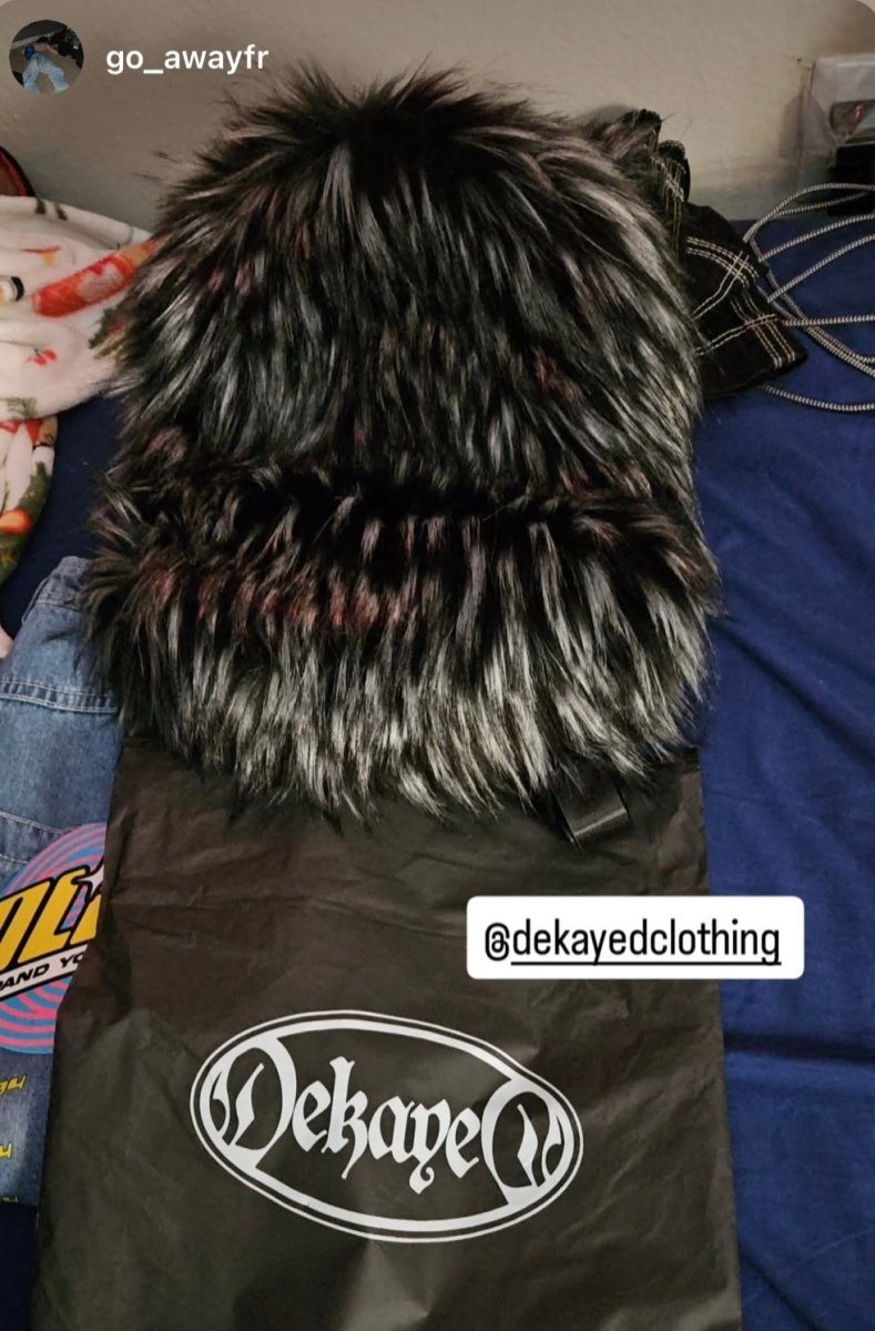 Lost Series Plush Backpack - Soft Faux Fur Unisex Medium Size with Zipper Closure