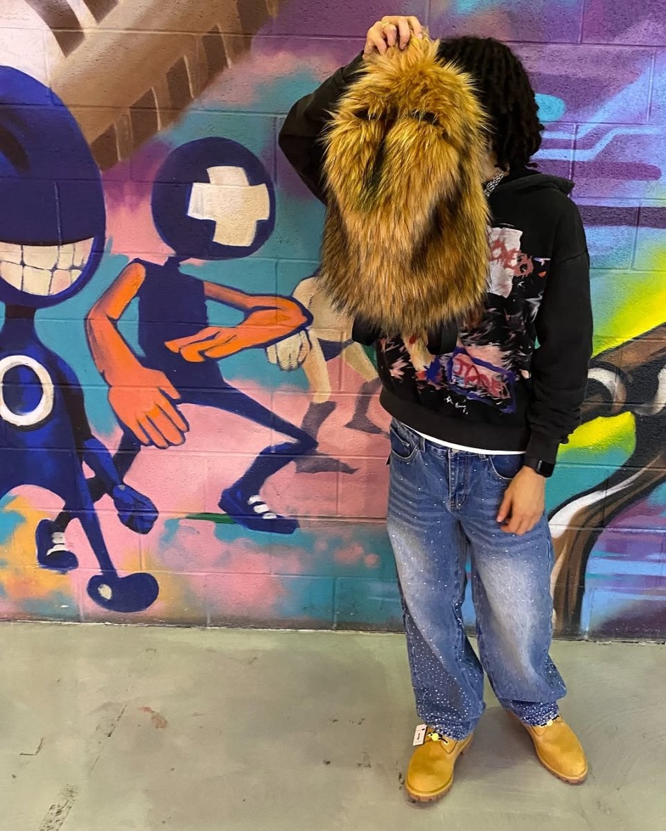 Lost Series Plush Backpack - Soft Faux Fur Unisex Medium Size with Zipper Closure