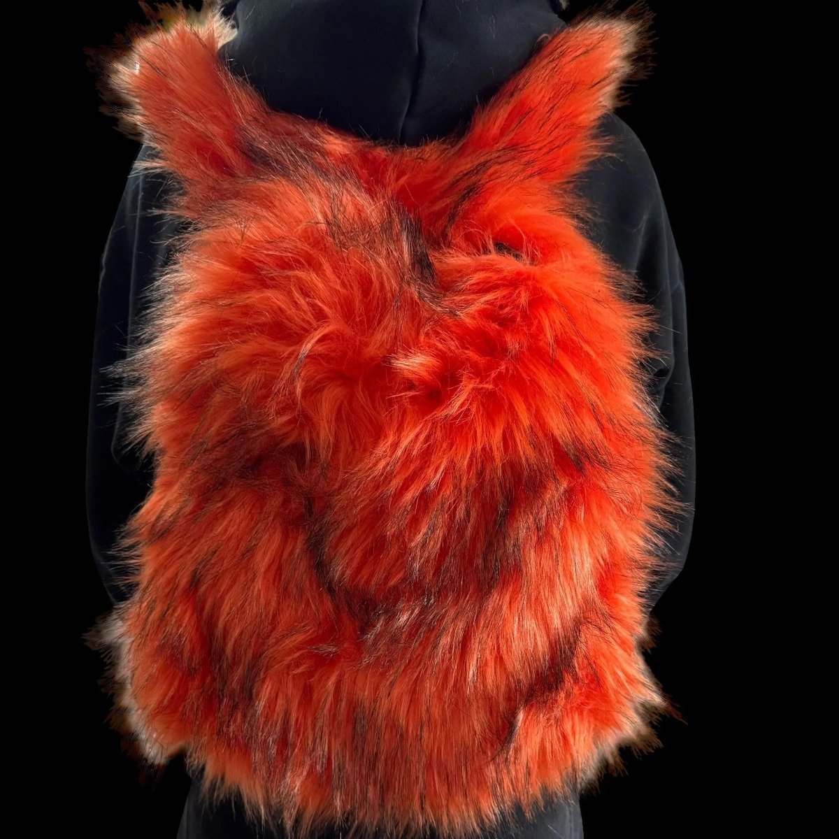 Lost Series Plush Backpack - Soft Faux Fur Unisex Medium Size with Zipper Closure