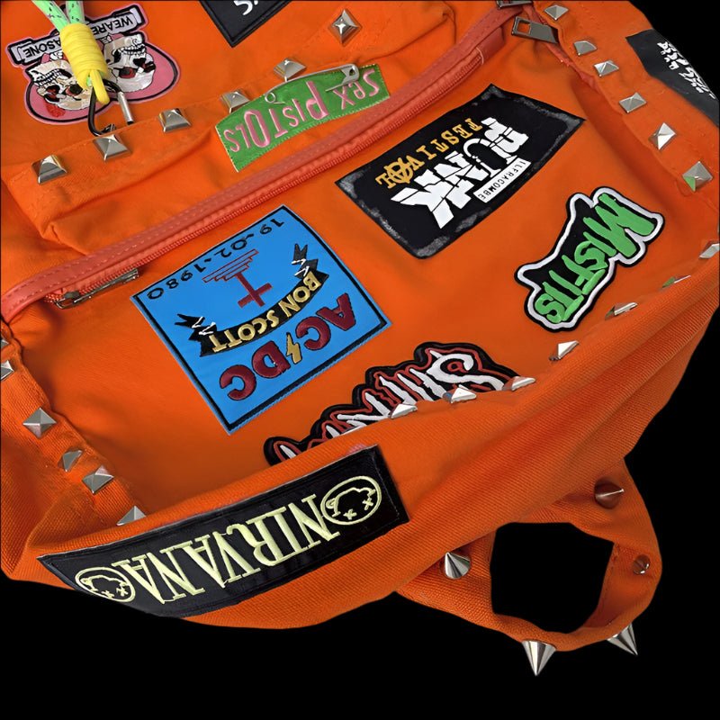Edgy Punk Rock Backpack - Premium Quality, Rugged Design with Punk-Inspired Details for Everyday Adventures