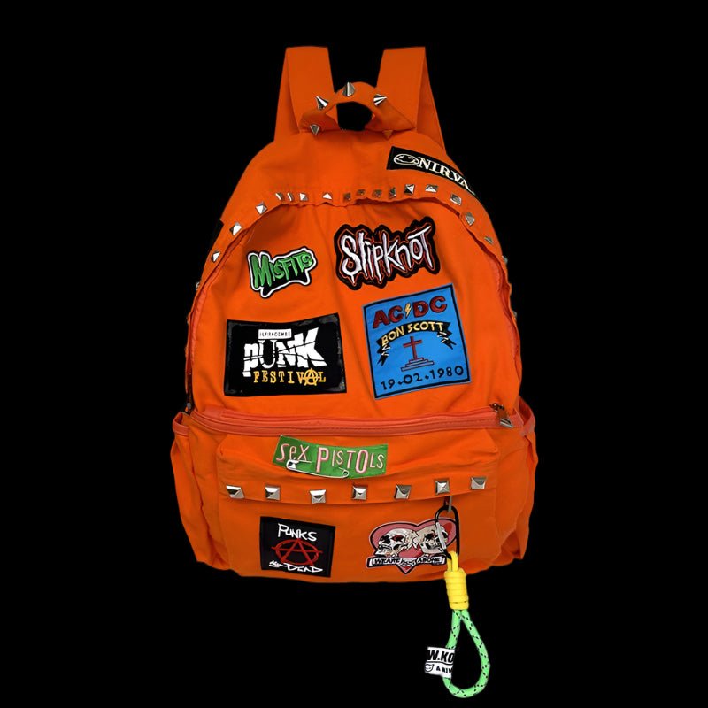 Edgy Punk Rock Backpack - Premium Quality, Rugged Design with Punk-Inspired Details for Everyday Adventures