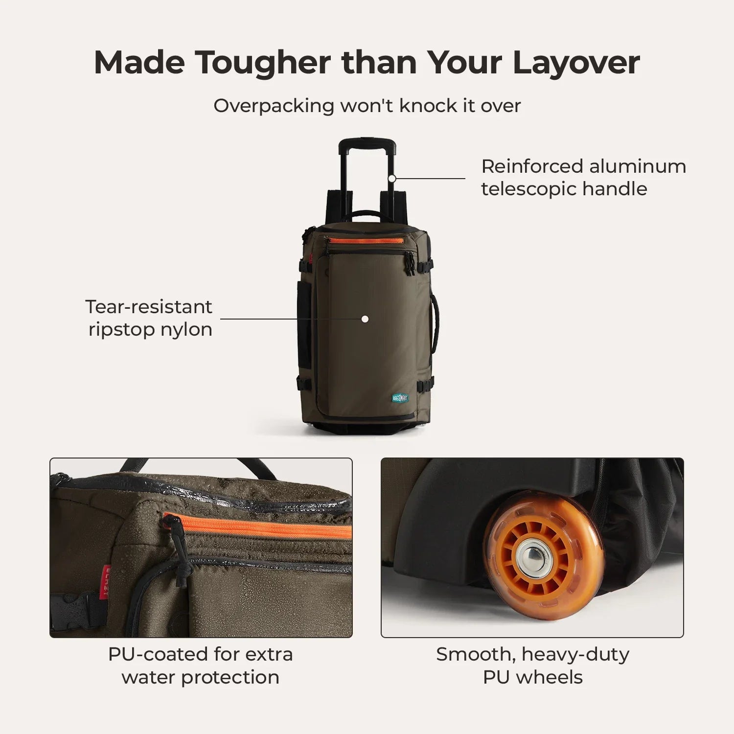 Blast 43L Roller Backpack